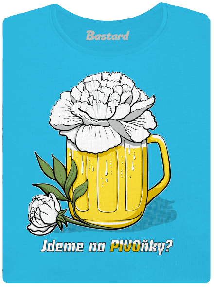 Pivoňky dámské tričko Blue Atol