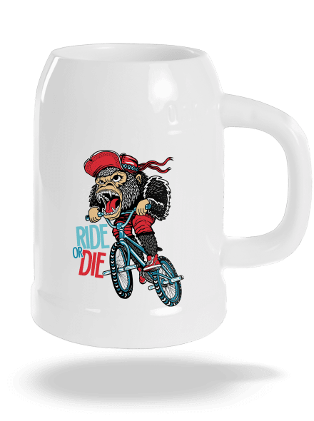 Ride or die půllitr White