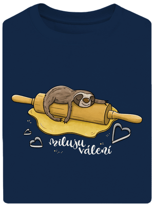 Miluju válení unisex tričko oversized Midnight Blue