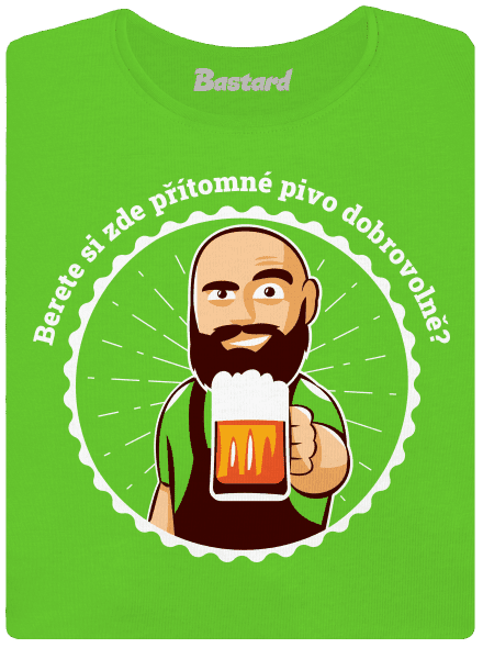 Pivo dobrovolně dámské tričko Apple Green