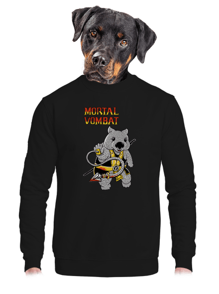 Mortal Vombat unisex mikina bez kapuce Black