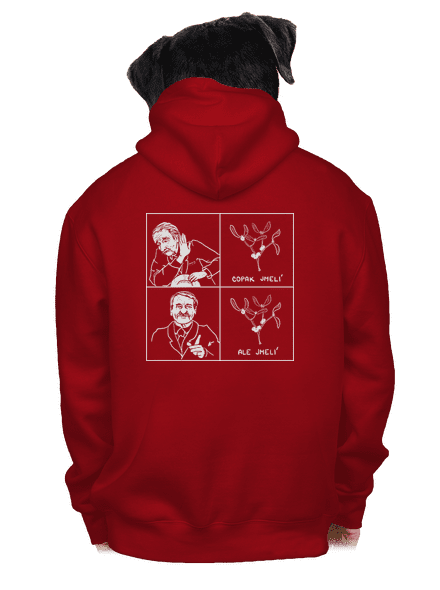 Cimrman: Copak jmelí pánská mikina na zip Red