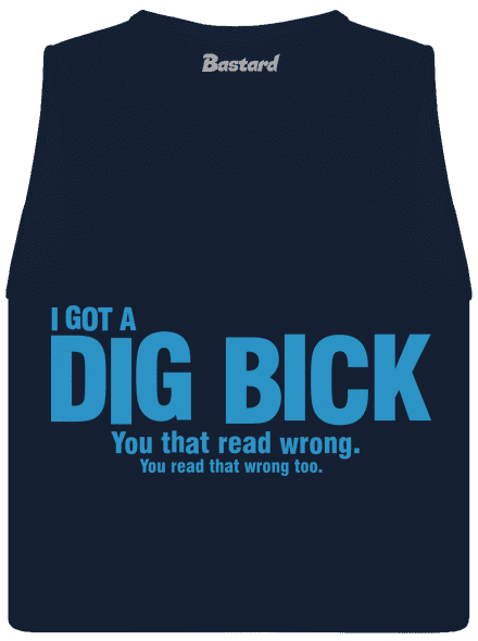 Dig bick dámské tílko volné Navy