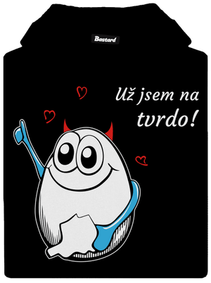 Vejce pánská mikina klokanka Black