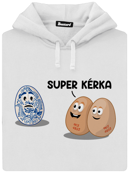 Super kérka dámská mikina klokanka White