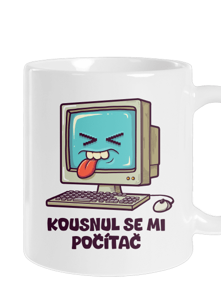 Kousnul se mi počítač klasický hrnek White