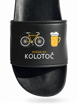 Jedeme na kolotoč pantofle Black