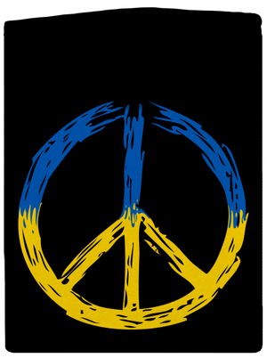 Ukrajina - Peace dámská mikina na zip Black