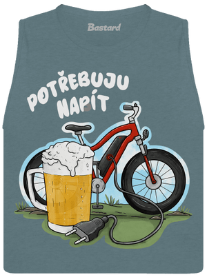 Potřebuju napít dámské tílko volné Heather Deep Teal