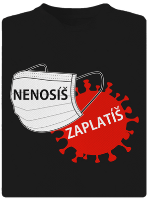 Nenosíš zaplatíš pánské sportovní tričko Black