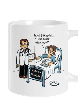 Diagnóza učitelka klasický hrnek White