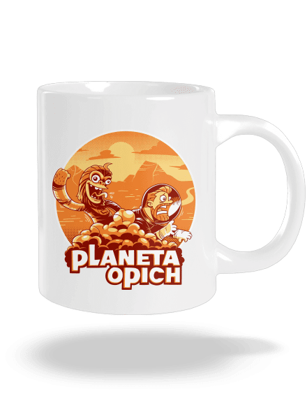 Planeta opich velký hrnek White