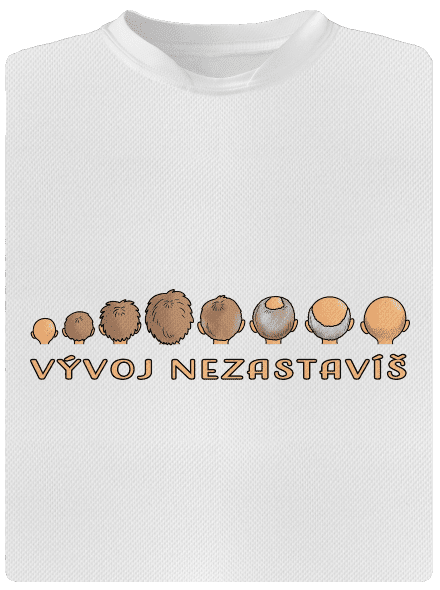 Vývoj nezastavíš dětské sportovní tričko White