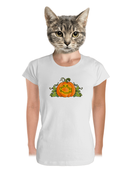 Strašidelný Halloween dámské tričko premium White