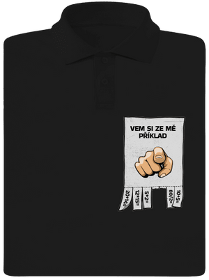 Vem si ze mě příklad pánská polokošile Black