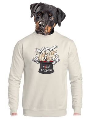 unisex mikina bez kapuce