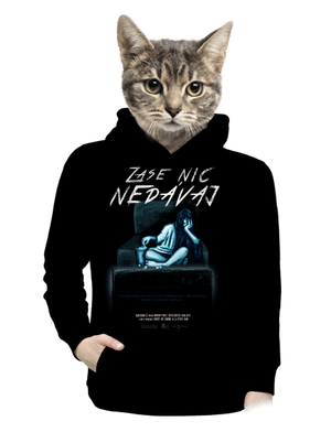 B13: Zase nic nedávaj dámská mikina klokanka Black