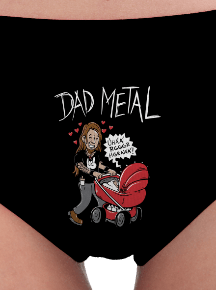 Dad metal dámské kalhotky Black