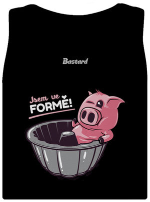 Ve formě dámské tílko klasické Black