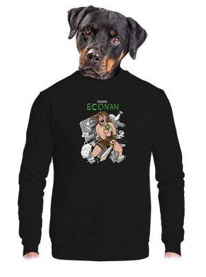 unisex mikina bez kapuce