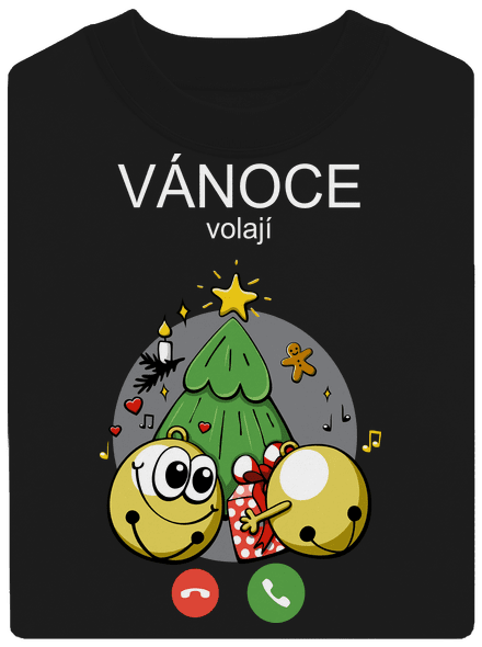 Vánoce volají unisex mikina bez kapuce Black