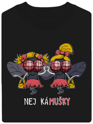 Nej kámušky unisex mikina bez kapuce Black