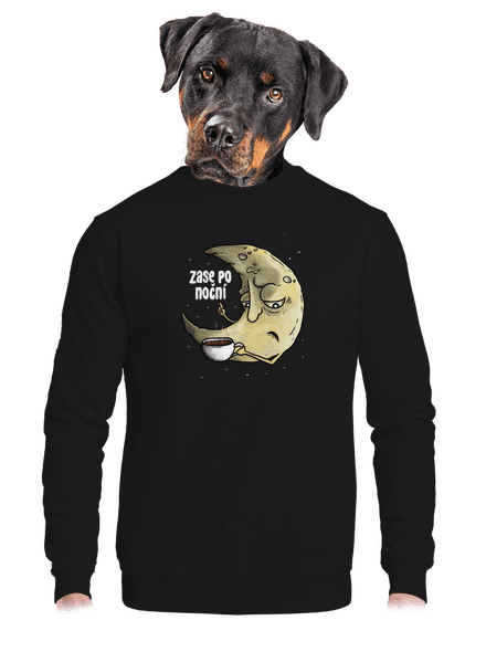 Zase po noční unisex mikina bez kapuce Black