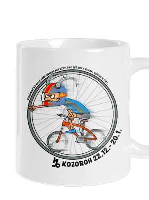 Cyklistický horoskop: Kozoroh klasický hrnek White