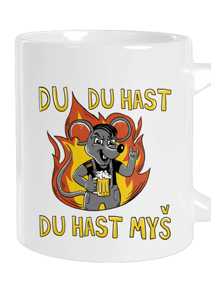 Du hast myš velký hrnek White