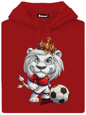 Fotbalový lev dámská mikina klokanka Red Mal