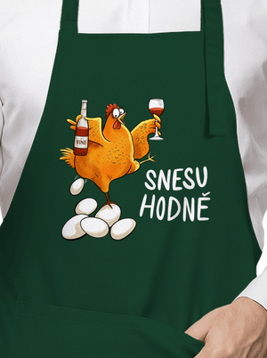 Snesu hodně zástěra Bottle Green