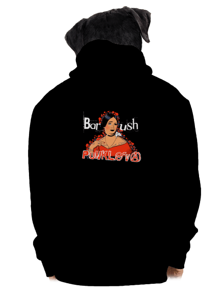 Barush Punklova pánská mikina na zip Black