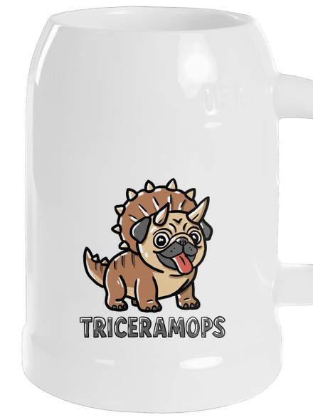 Triceramops půllitr White