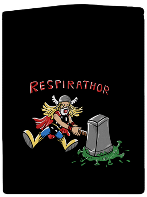 Respirathor pánská mikina na zip Black