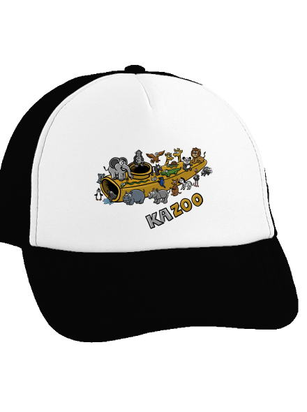 KaZoo kšiltovka truckerka Black cap