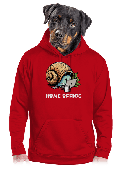 Šnekův home office pánská mikina klokanka Red