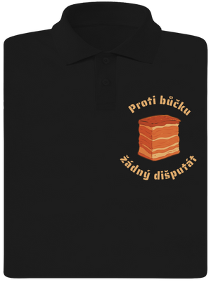 Proti bůčku žádný dišputát pánská polokošile Black