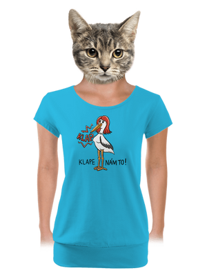 dámské tričko s lemem