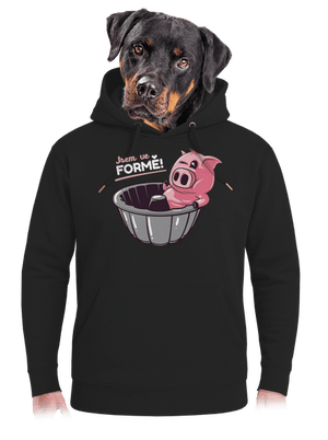 Ve formě unisex mikina premium Dark Black