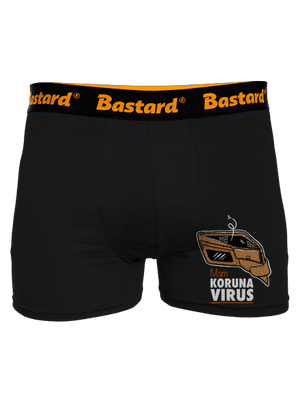 Korunavirus v peněžence boxerky Black