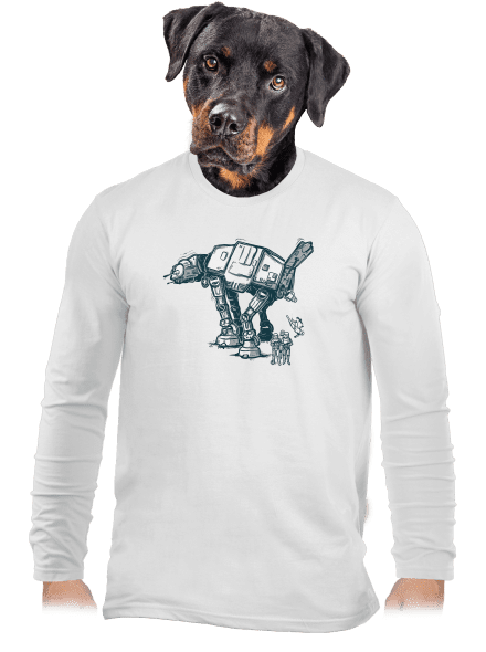 AT-AT pánské dlouhý rukáv White