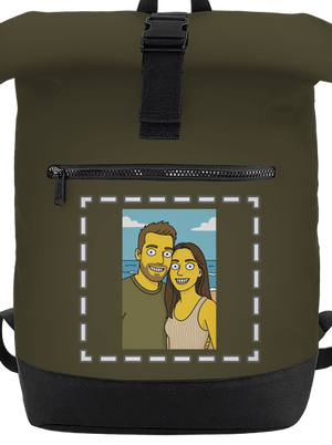 Simpsonovi z vlastní fotky batoh Military Green
