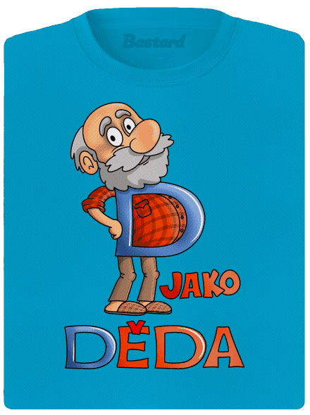D jako děda dámské sportovní tričko Blue Atol