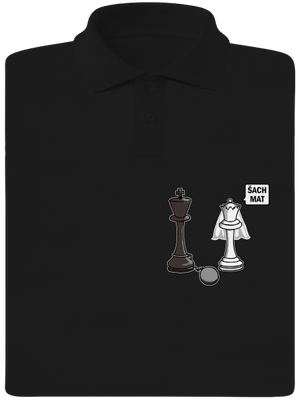 Šach mat pánská polokošile Black