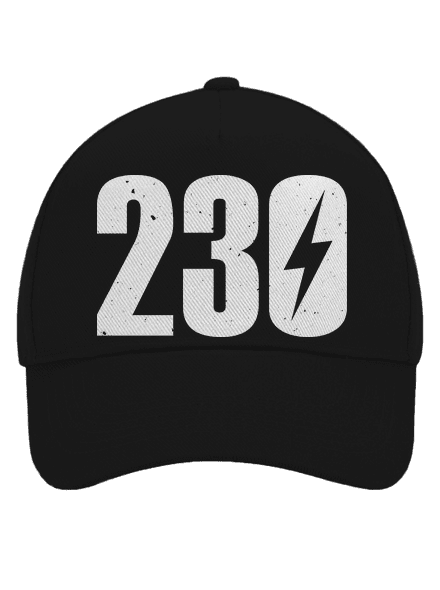 230 V kšiltovka baseballka Black