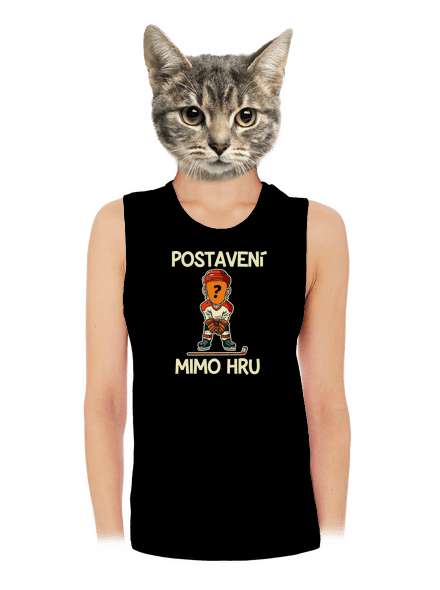 Postavení mimo hru dámské tílko volné Black