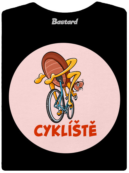 Cyklíště dámské tričko s lemem Black