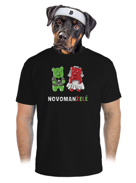 Novomanželé z želé pánské sportovní tričko Black