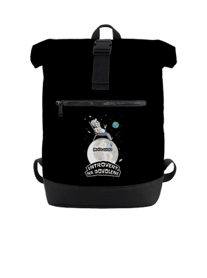 Introvert na dovolené batoh Black