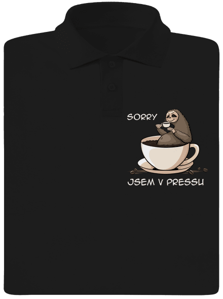 V pressu pánská polokošile Black